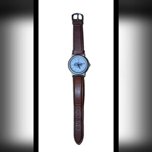 Men's Wrist Watch West Lake Hardware Ace 1905-1995 Brown Genuine Leather Band